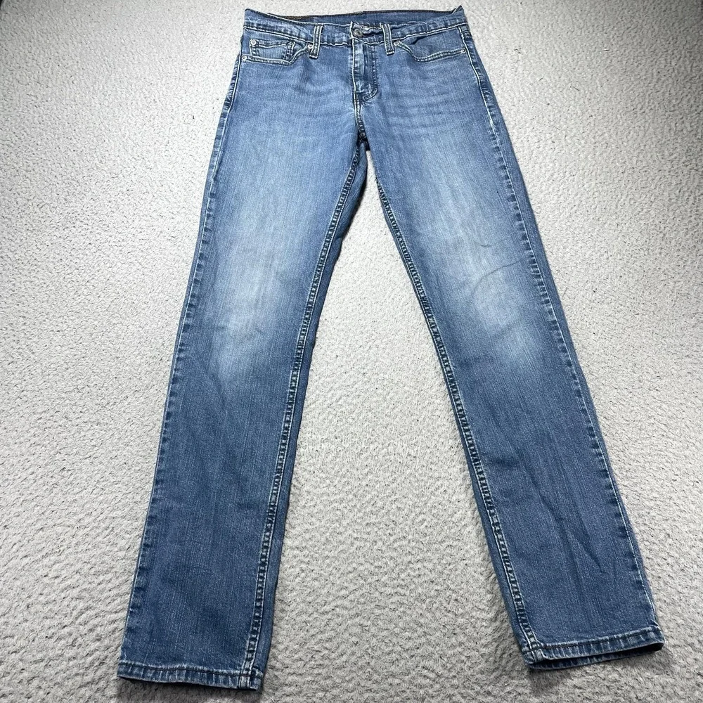 Levis 511 Jeans Mens 30x32 Blue Medium Wash Slim Straight Stretch Denim Pants
